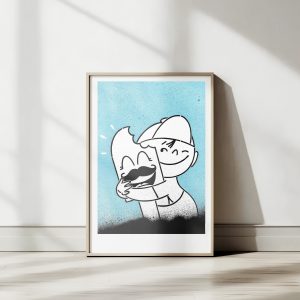 Schnu hug - blue/white