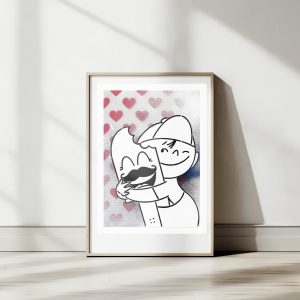 Schnu hug - black/white